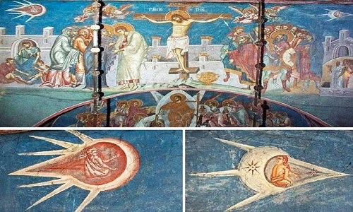 Tranh cổ châu Âu bị hiểu nhầm là UFO trong nghệ thuật Trung Cổ