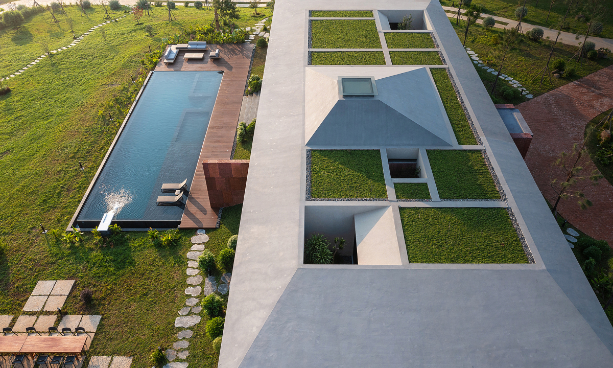 Gallery - Biệt thự thiết kế 'mở' giữa khuôn viên 40.000 m2, xây trong 1,5 năm - VnExpress