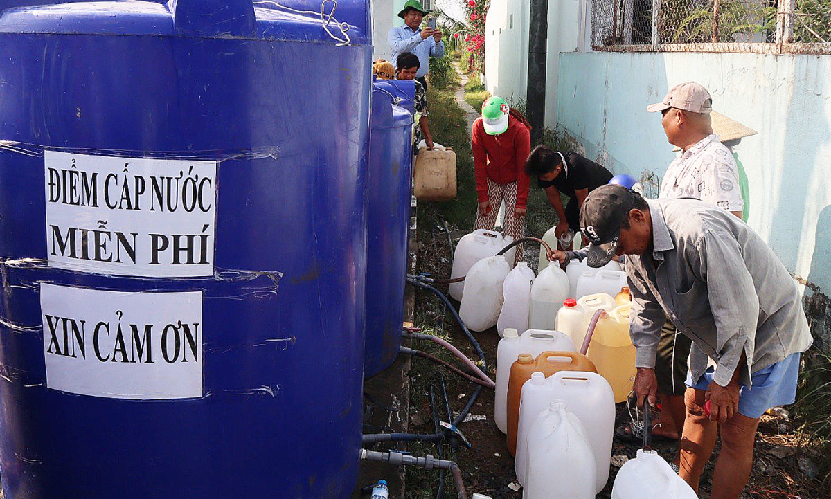 Gallery - Long An công bố xâm nhập mặn khẩn cấp - VnExpress