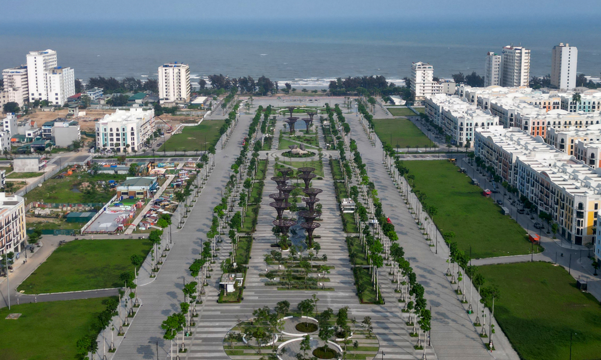Gallery - Quảng trường biển lớn nhất Thanh Hóa sắp khánh thành - VnExpress