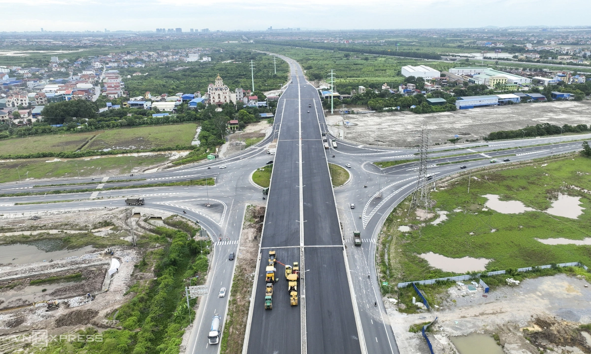 Gallery - Đường gần 3.000 tỷ đồng kết nối với cửa ngõ Thủ đô - Báo VnExpress