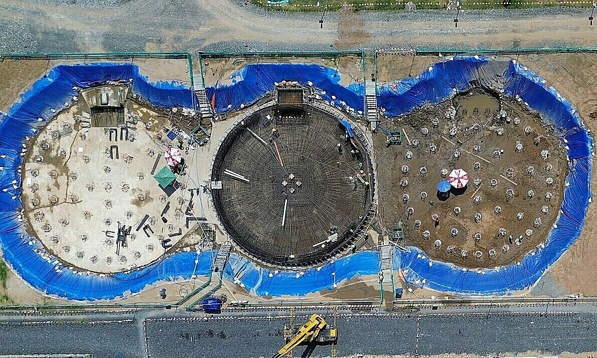 Gallery - Công trường nhà máy xử lý nước thải lớn nhất nước ở TP HCM - Báo VnExpress