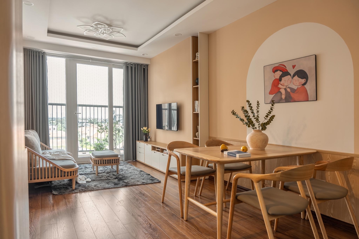 Gallery - Cải tạo căn hộ 70 m2 xuống cấp cho gia đình trẻ với 250 triệu đồng - Báo VnExpress