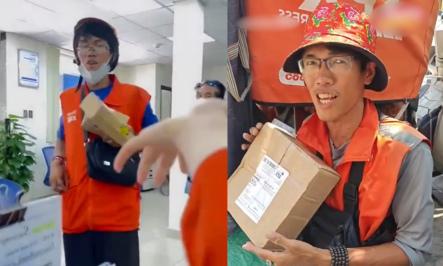 Anh shipper gọi người nhận hàng như xướng tên hoa hậu