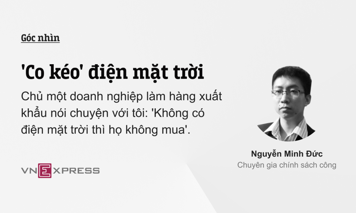 'Co kéo' điện mặt trời