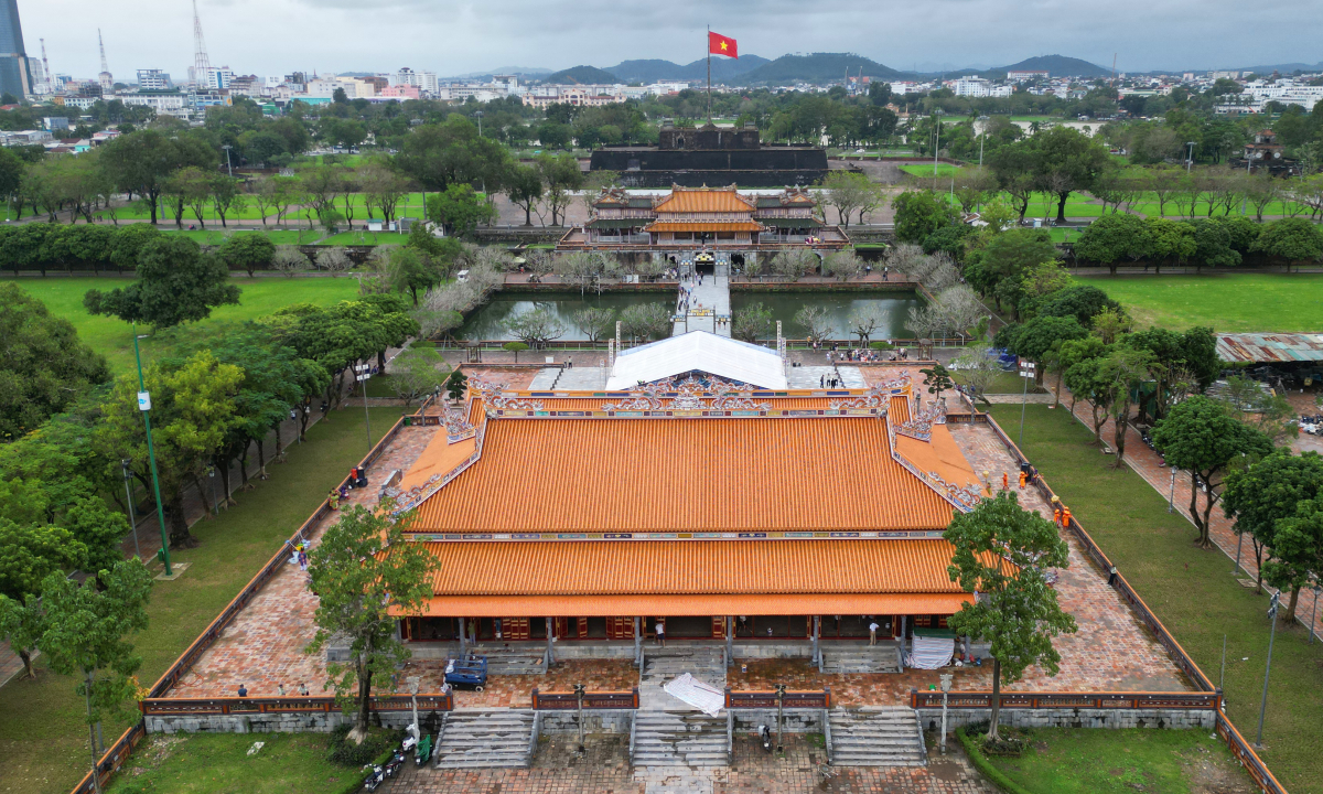 Gallery - Điện Thái Hòa trước và sau ba năm trùng tu - Báo VnExpress