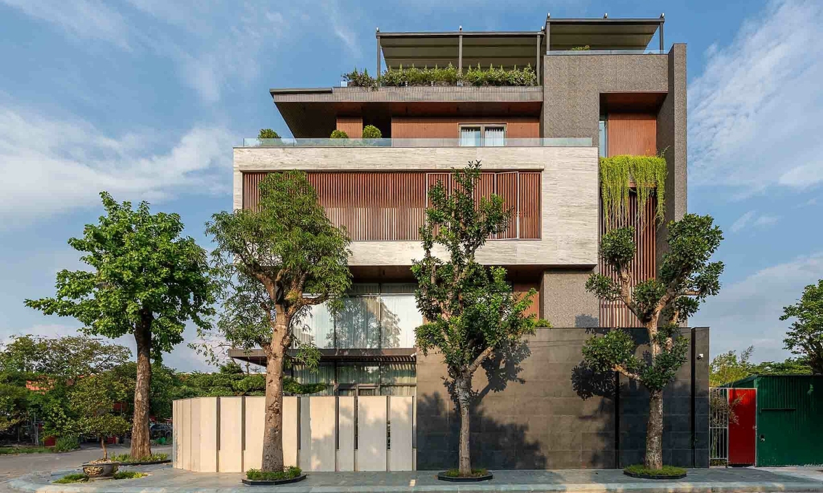 Gallery - Nhà phố 150 m2 với các khối vuông xếp trượt - Báo VnExpress