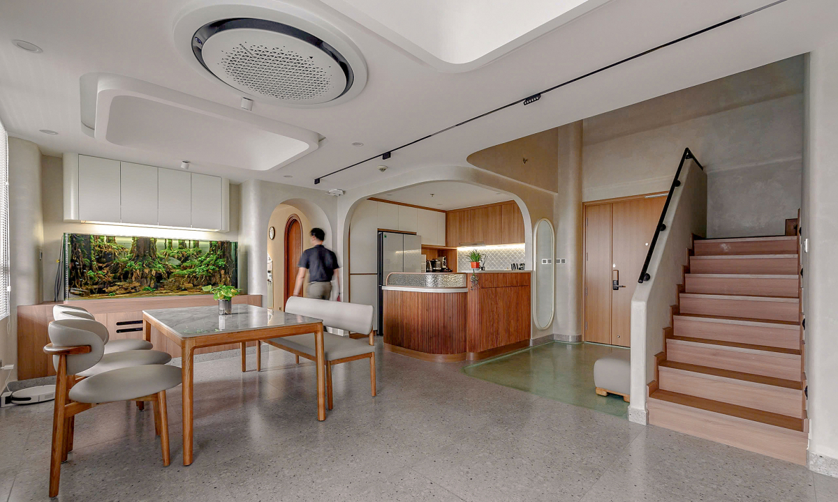 Gallery - Căn hộ thông tầng thiết kế tối giản, không phòng khách - Báo VnExpress