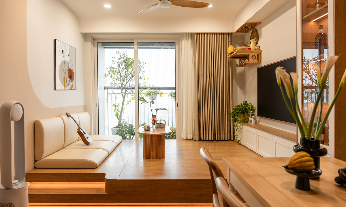 Căn hộ 70 m2 với khu bếp tách riêng