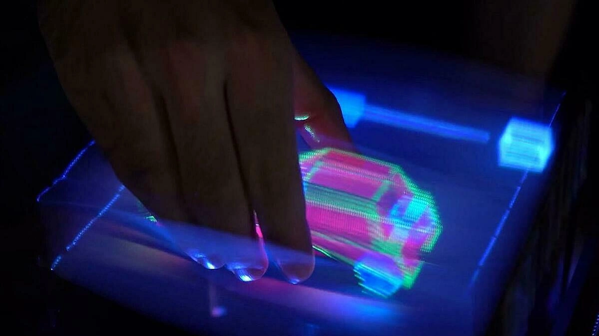 The world's first stereoscopic 3D photo that can interact physically