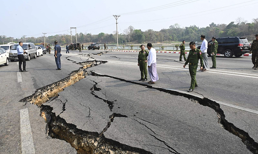 Động đất Myanmar có tốc độ siêu thanh, tạo "vết sẹo" 400 km