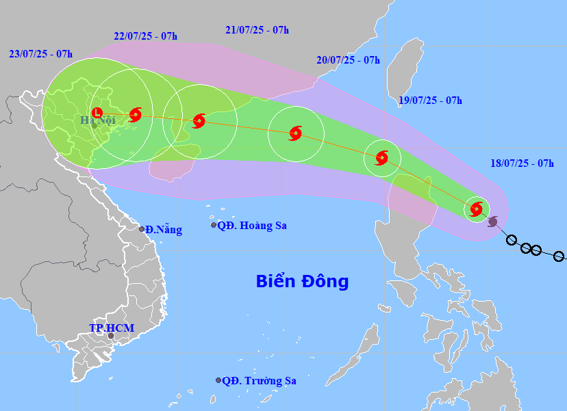 Bão Wipha sắp vào Biển Đông Bão Wipha sắp vào Biển Đông