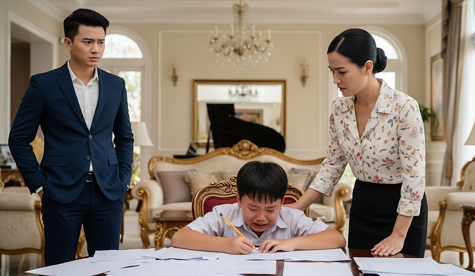 Tốn 300 triệu cho con học trường quốc tế, về nhà vẫn bắt chép phạt Tốn 300 triệu cho con học trường quốc tế, về nhà vẫn bắt chép phạt