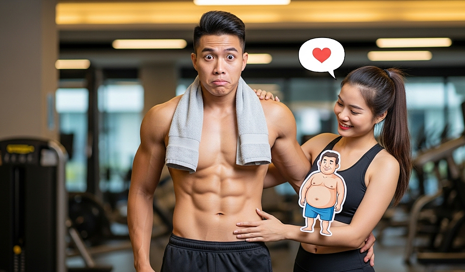 Tập gym cả năm nhưng bạn gái bảo thích bụng phệ hơn 6 múi Tập gym cả năm nhưng bạn gái bảo thích bụng phệ hơn 6 múi