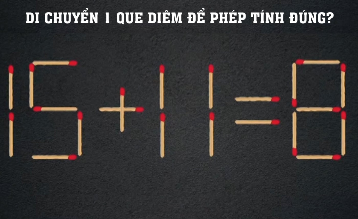 Thử Thách Trí Tuệ: Giải Đố Que Diêm Kinh Điển - Bạn Có Phải Là Người Thông Minh?