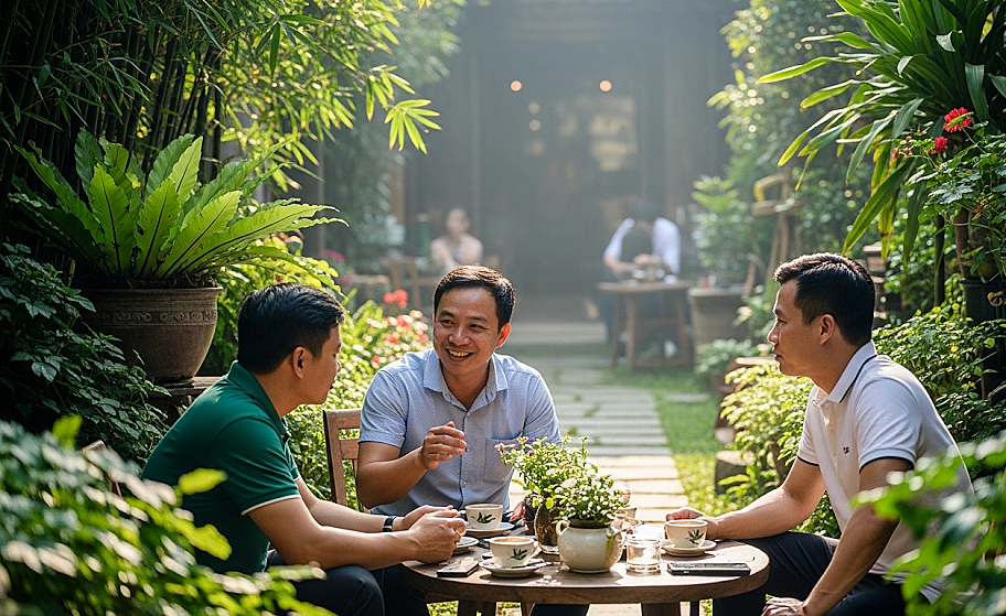 Ba người đàn ông nói xấu người khác ở quán cà phê suốt 5 tiếng Ba người đàn ông nói xấu người khác ở quán cà phê suốt 5 tiếng