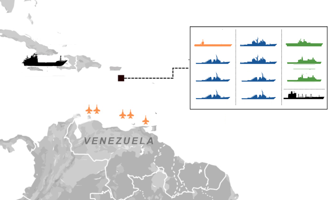 Bài binh bố trận của Mỹ xung quanh Venezuela