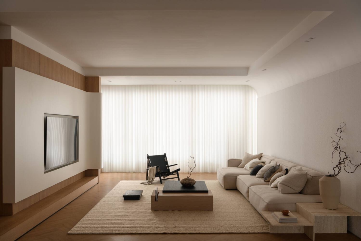 Căn hộ 250 m2 thiết kế tối giản cho gia chủ "chữa lành"