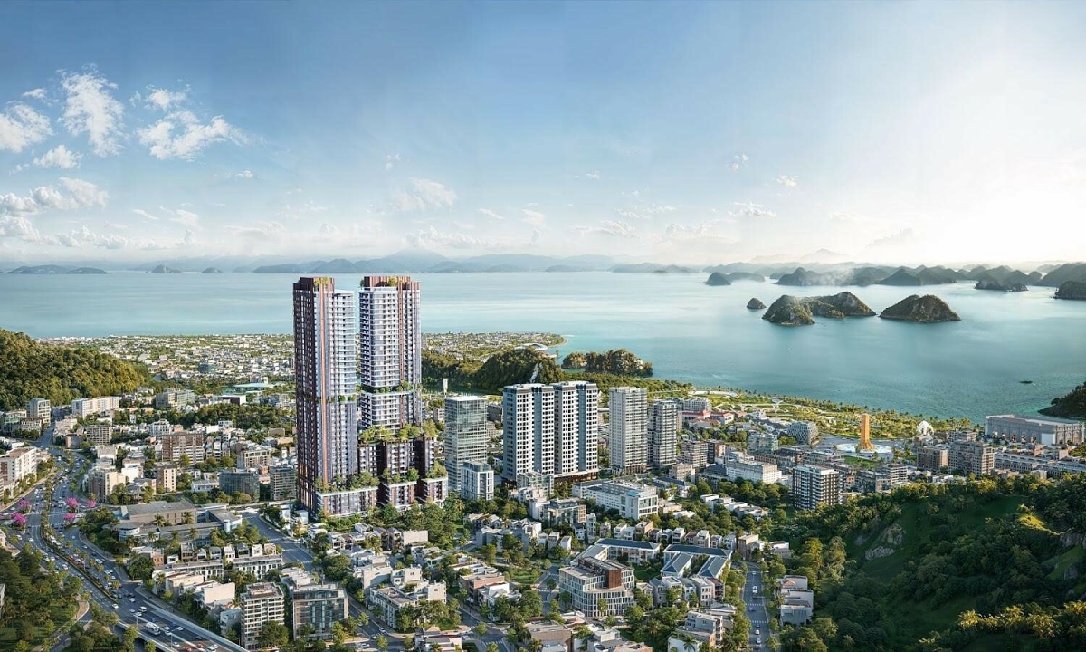 Căn hộ Landmark 35 tầm nhìn vịnh Hạ Long và cảnh quan đô thị