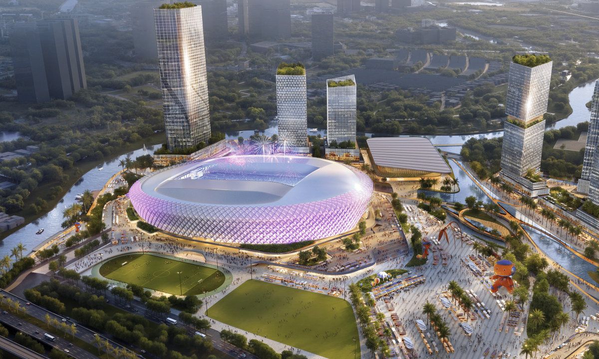 Phối cảnh khu thể thao lớn nhất TP HCM