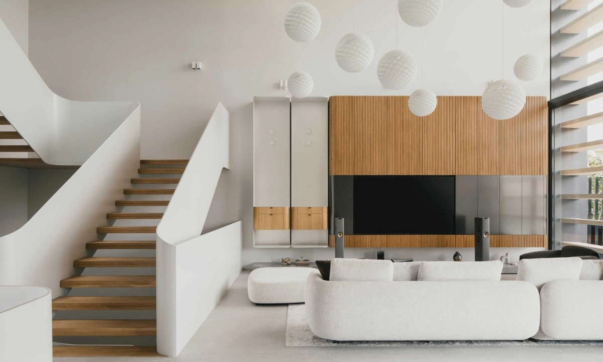 Biệt thự 600 m2 tạo chiều sâu bằng ánh sáng tự nhiên