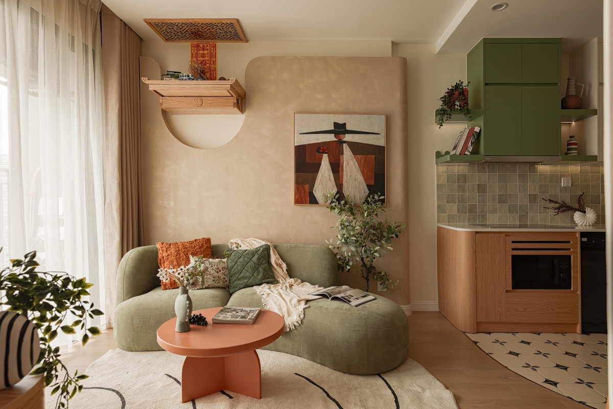 Làm mới căn hộ 65 m2 theo tinh thần Korean Chic với 370 triệu đồng