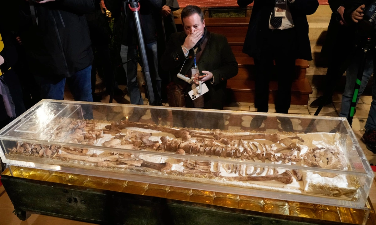 Trưng bày hài cốt Thánh Francis sau 800 năm