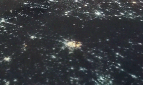 Khoảnh khắc tên lửa Nga tập kích Kiev nhìn từ không gian