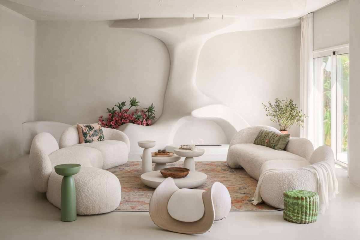 Biệt thự 500 m2 với 90% là đường cong mềm mại