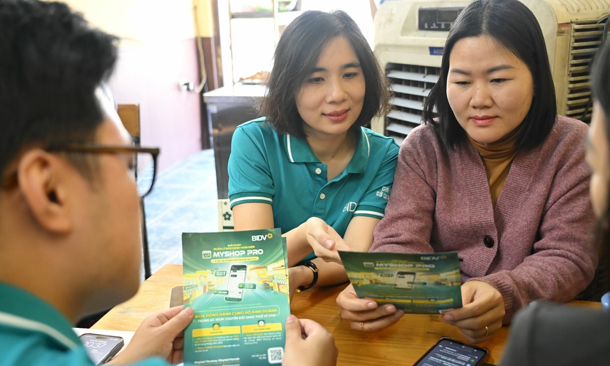 BIDV hỗ trợ hộ kinh doanh chuẩn hóa tài khoản