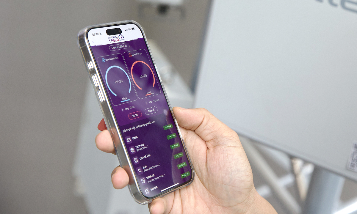 Mạng 5G Việt Nam lần đầu vượt 500 Mbps