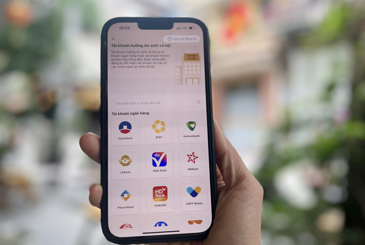 Cách tích hợp hưởng an sinh xã hội trên VNeID