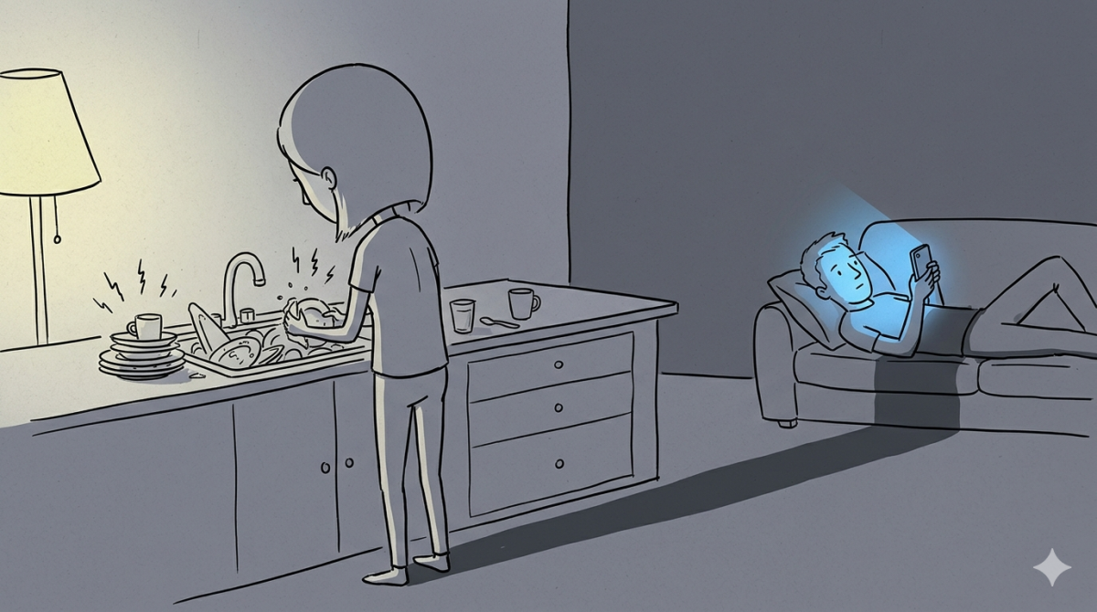 Khoảng cách từ sofa đến bồn rửa chén dẫn đến hôn nhân tan vỡ