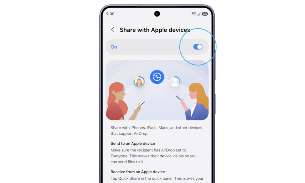 Samsung xác nhận Galaxy S26 hỗ trợ AirDrop