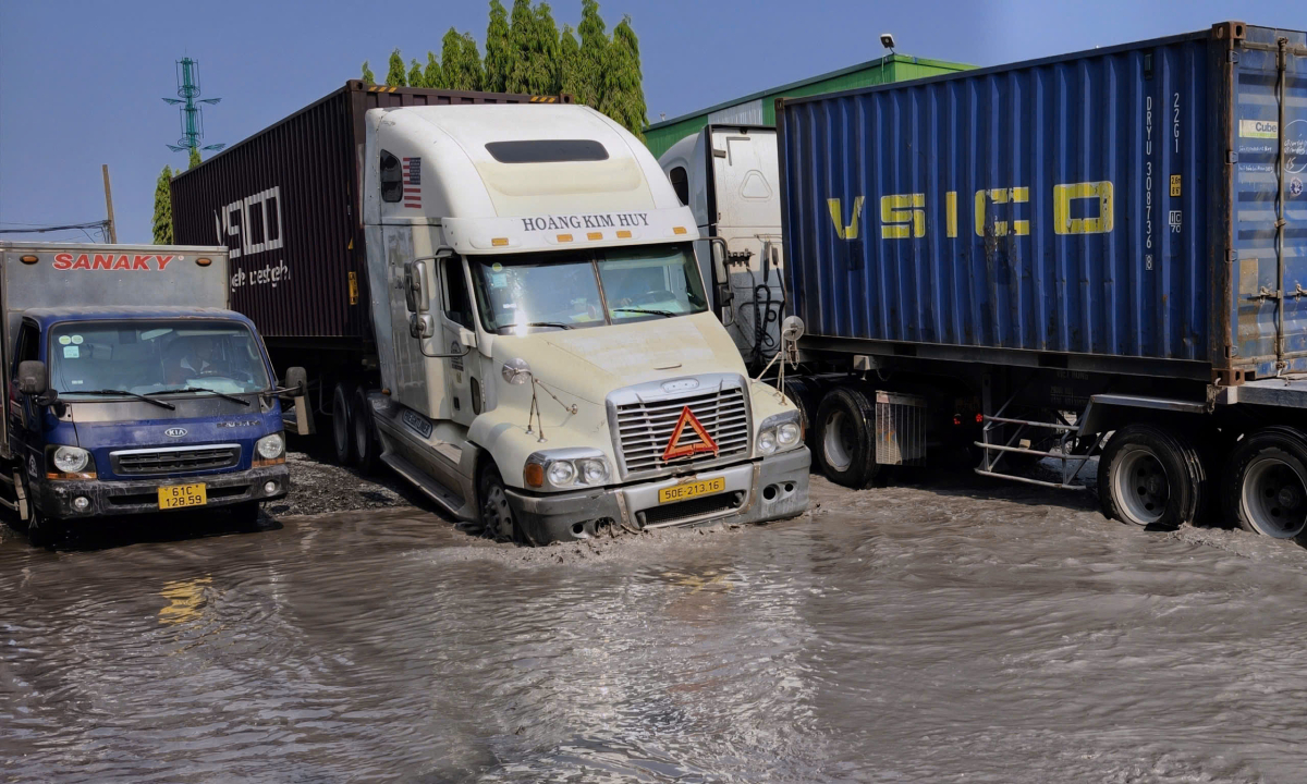 Gallery - 'Ổ voi' dày đặc đường vào khu chế xuất lớn nhất TP HCM - Báo VnExpress