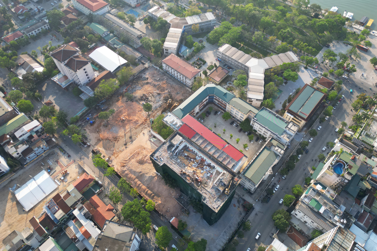 Kinh tế Xã hội Hạ tầng Bất động sản Du lịch Huế xây dự án nhà ở tại 5 lô đất từng là trụ sở công an thành phố