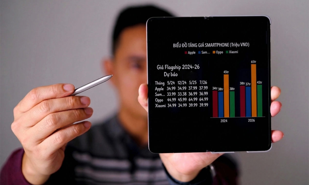 Giá smartphone cao cấp đang tăng thế nào tại Việt Nam