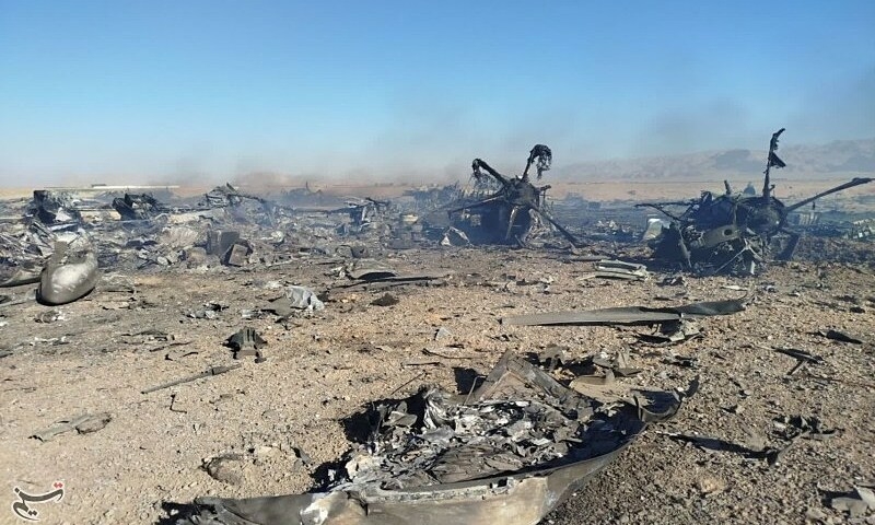 Hình ảnh vận tải cơ Mỹ bốc cháy trong cuộc giải cứu phi công