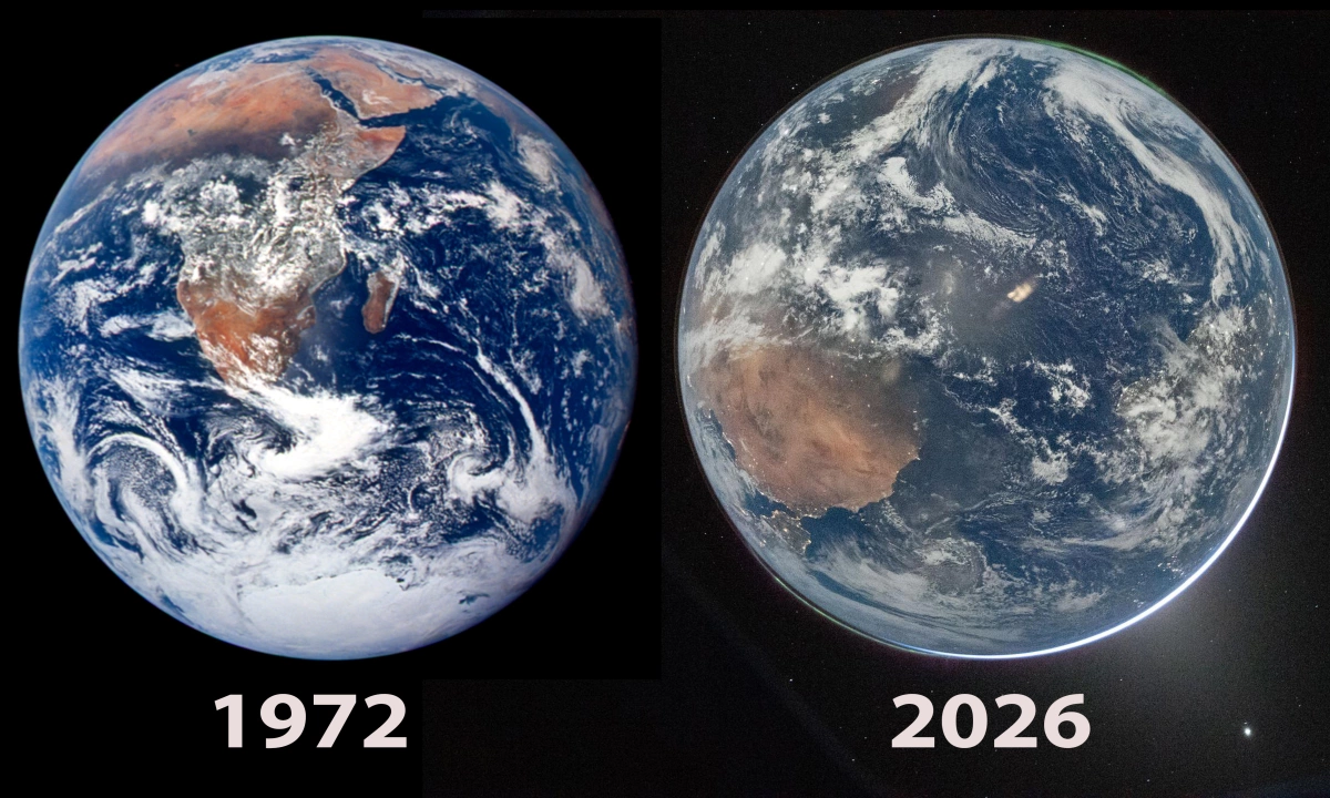 Tranh luận về ảnh chụp Trái Đất cách đây 54 năm "sáng đẹp" hơn 2026