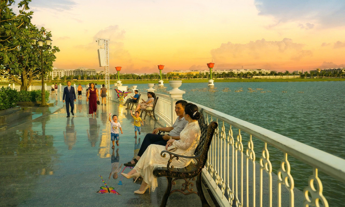 Nhiều hoạt động bên không gian ven sông tại Van Phuc City