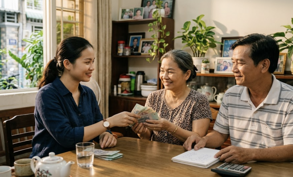 Con cái có nên trả 'tiền thuê nhà' khi sống chung bố mẹ?