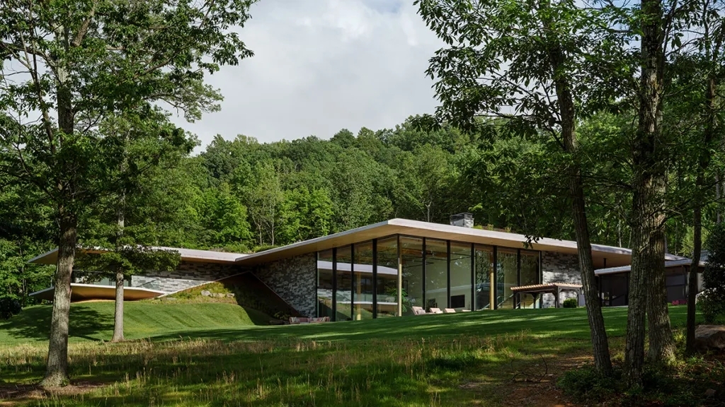 Biệt thự ẩn mình giữa rừng với bể bơi ở tẩng hầm