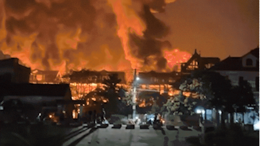 Cháy xưởng sơn ở Hà Nội, quả cầu lửa bùng lên liên tiếp