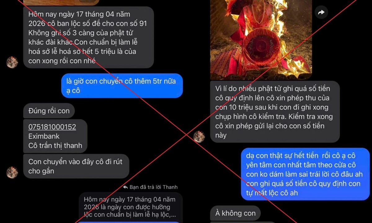 Tin lời tâm linh, nhiều người bị lừa tiền 'làm lễ' nhận lộc số lô đề