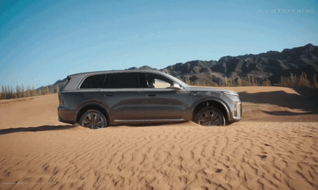 Li Auto L9 - ôtô tự nâng hạ từng bánh xe để thay lốp, thoát lầy