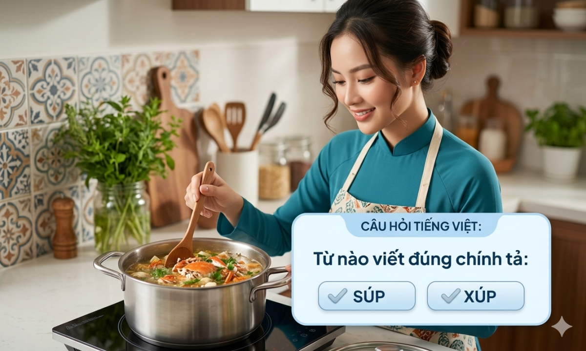 Từ nào viết đúng chính tả: Súp hay xúp?