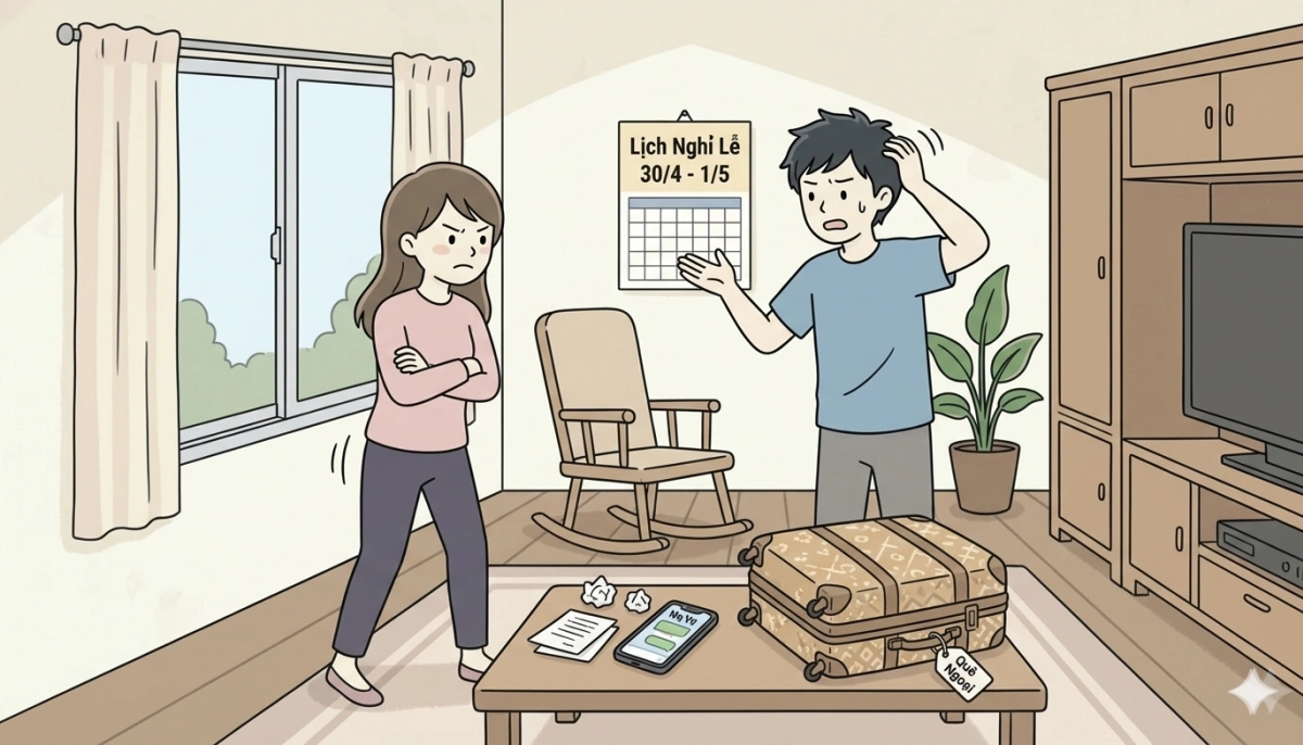 Nghi nhà nội xúi chồng tôi không về nhà ngoại dịp lễ 30/4