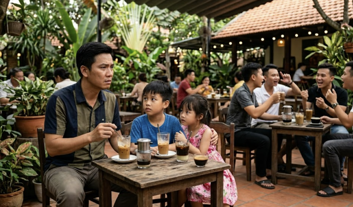 Tôi không chở con ra quán cà phê vì thanh niên chửi thề quá nhiều