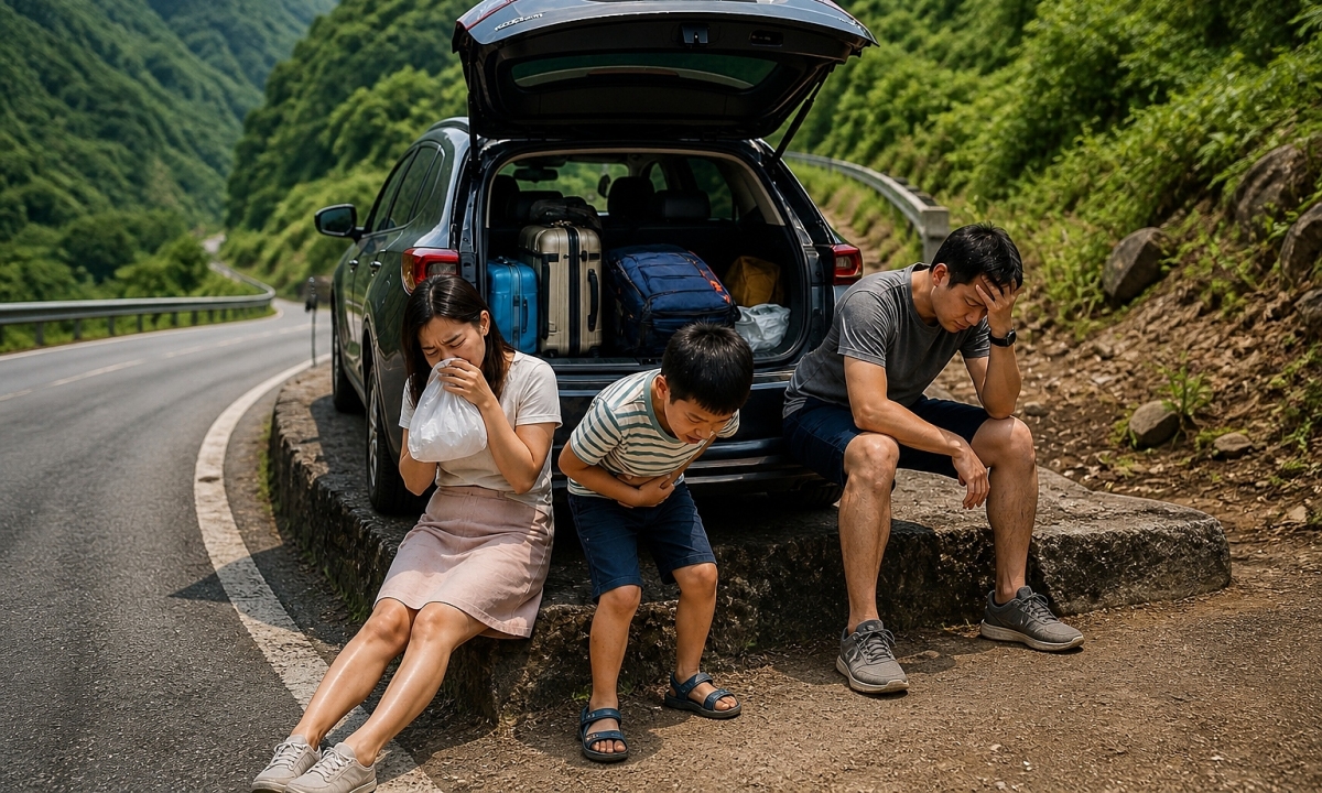 Tôi mệt rã rời khi tự lái ôtô 800 km đưa vợ con du lịch Đà Nẵng