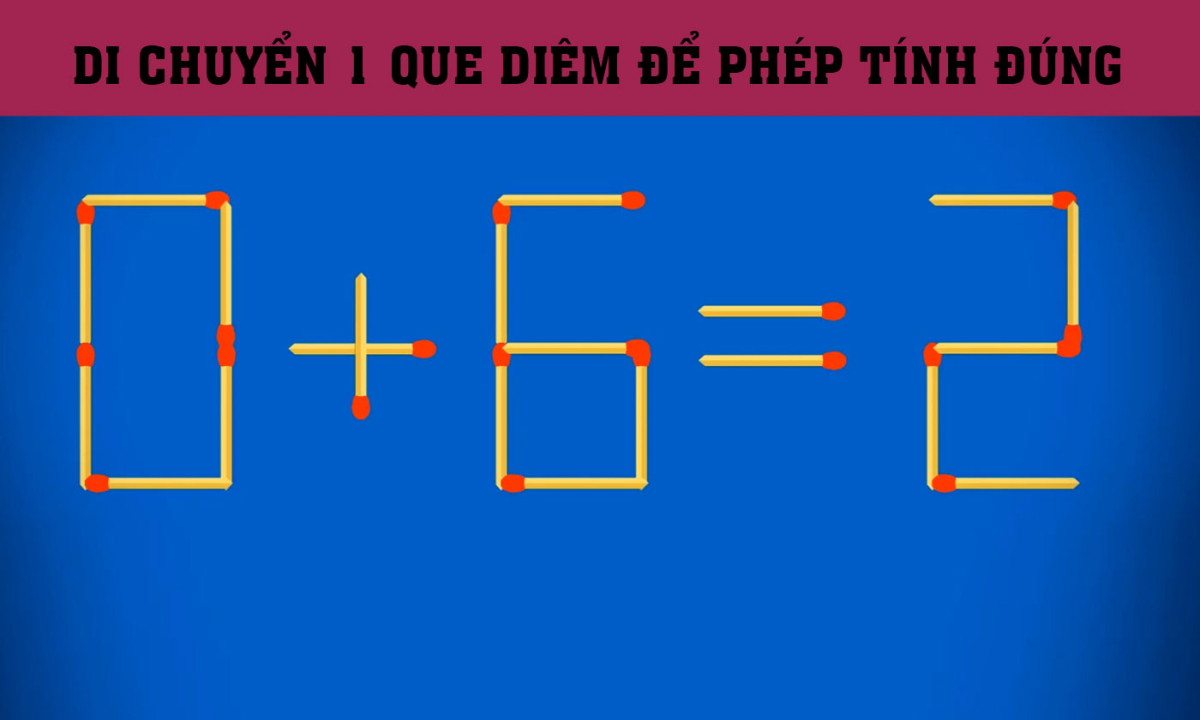 Câu đố que diêm 'hack não' khiến mạng xã hội loay hoay